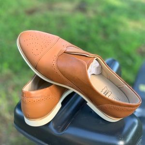 Women's Time and Tru Slip-On Oxford Memory Foam